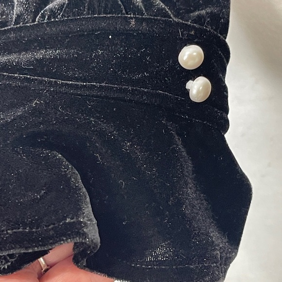 Killstar Dottie Dottie Velvet Too Black Size 3X Lace Trim Witchy Goth Crop Top - Picture 5 of 8